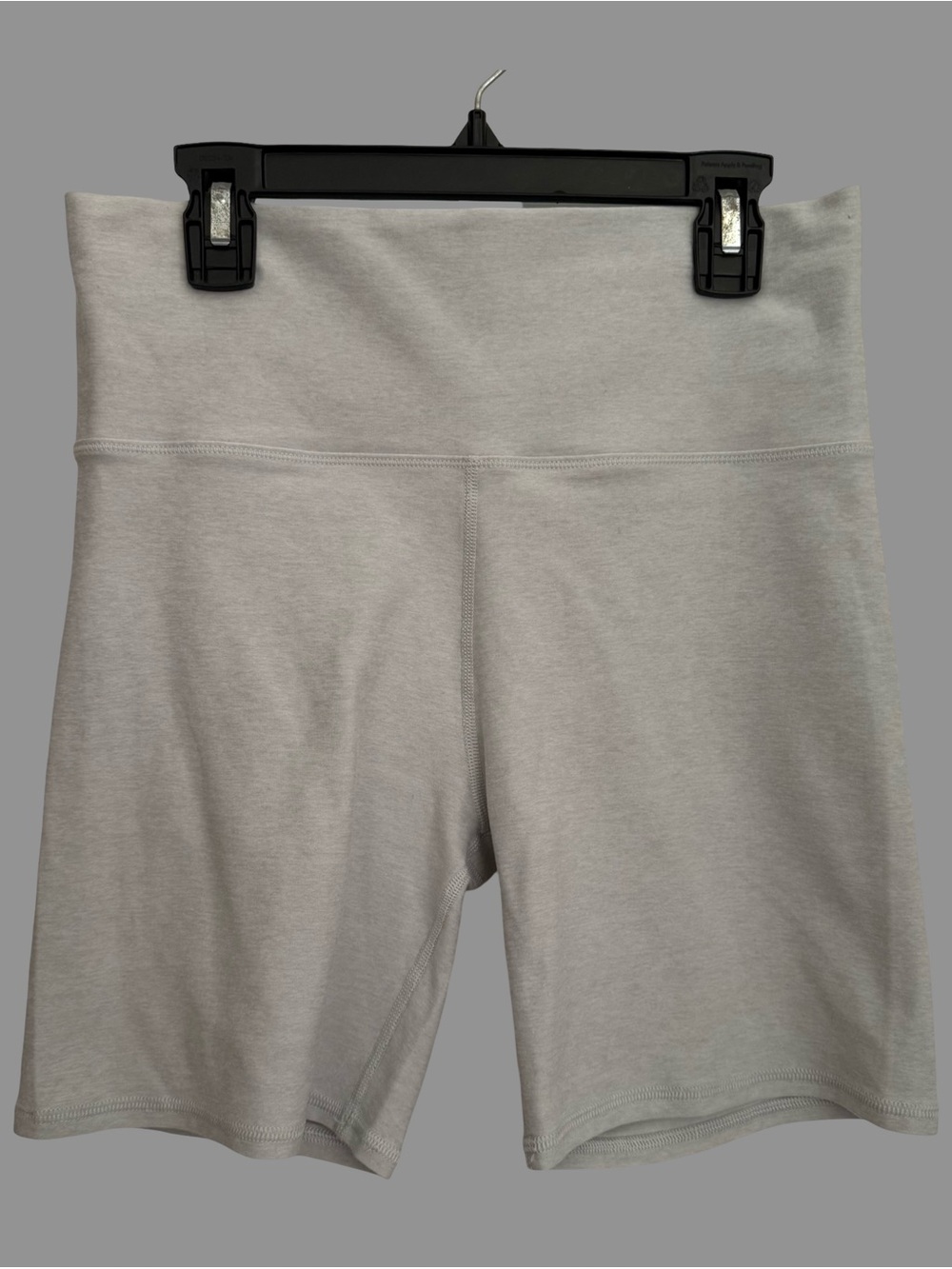 Vuori Light Gray High Waist Zip Pocket Biker Shorts M